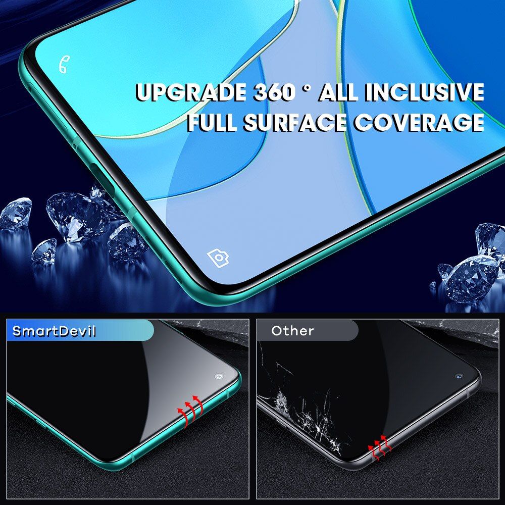 SmartDevil Diamonds Sturdy Full HD Glass Screen Protector for Poco F3/K40/K30 Pro/K40 Pro