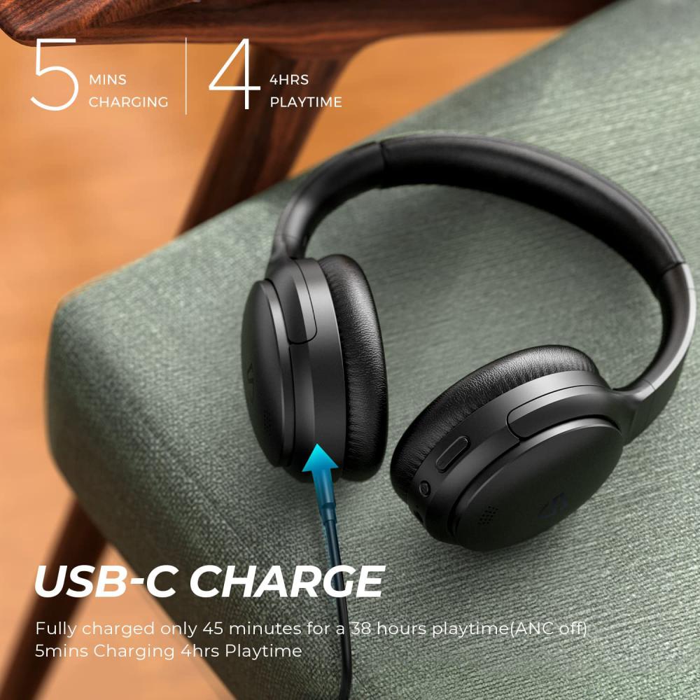 Soundpeats A6 Hybrid Active Noise Cancelling Headphones (2)