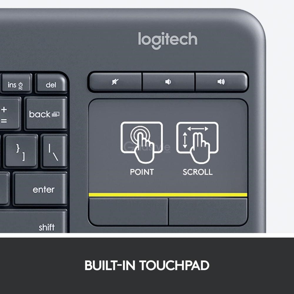Logitech K400 Plus Wireless Touch Keyboard (2)
