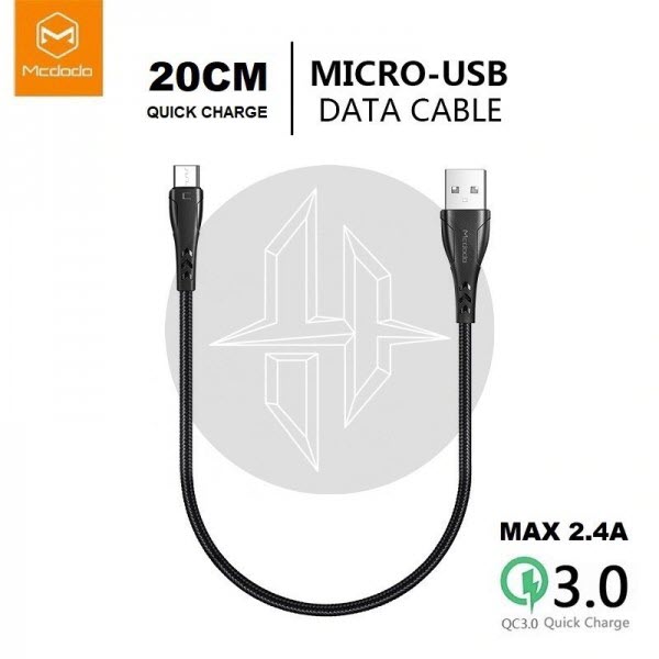 Mcdodo Mamba Series Micro Usb Data Cable 0 2m Short Cable (2)
