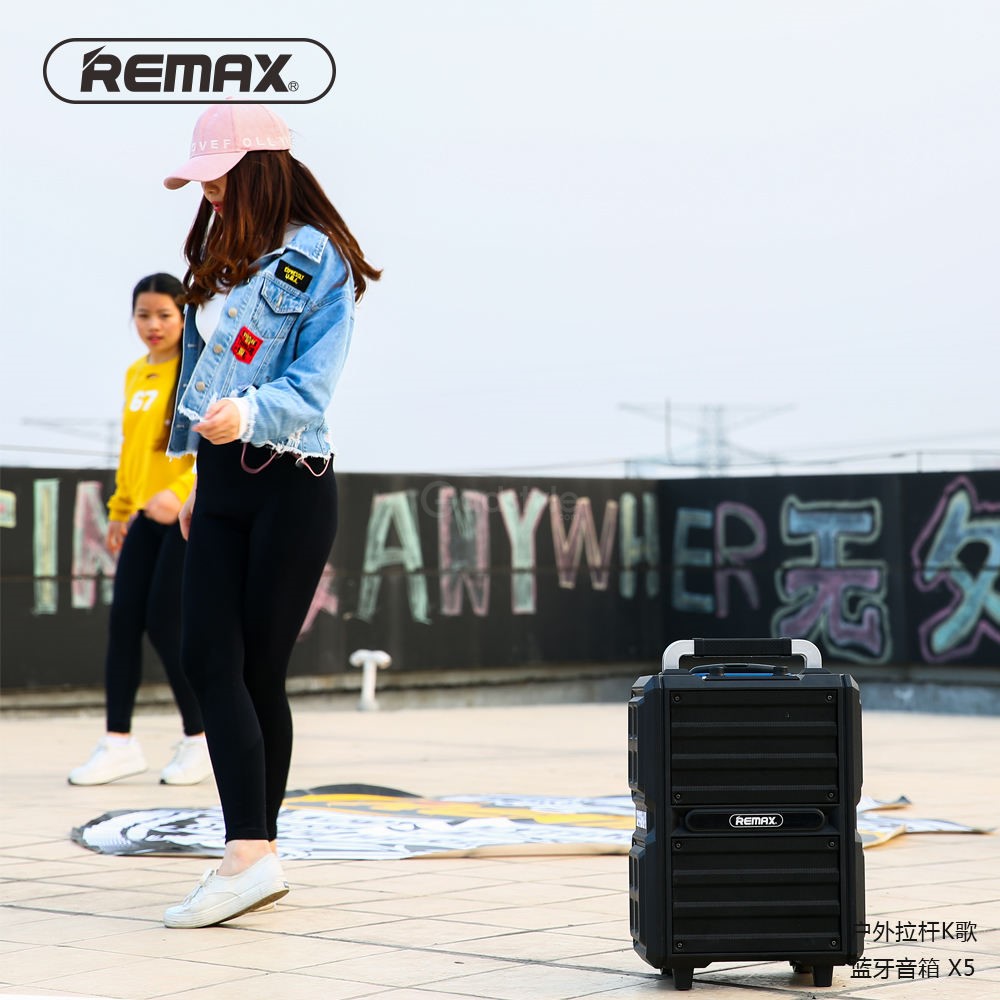 Remax Rb X5 Outdoor Trolley Bluetooth Speaker With Microphone (2)