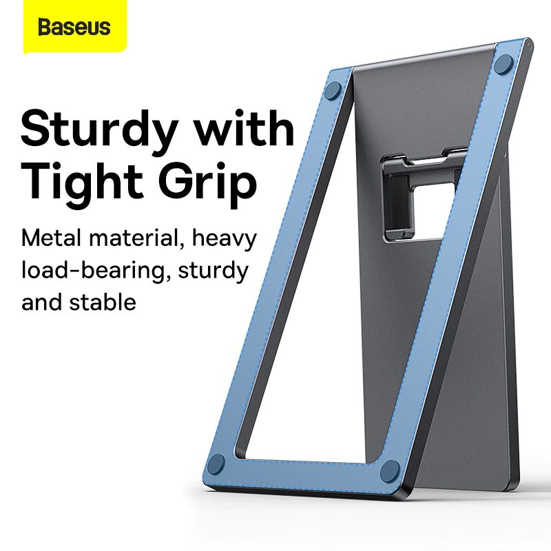 Baseus Foldable Metal Desktop Holder For Ipad Pro 2021 2020 Iphone Tablet Desktop Stand Notebook Stand Laptop Support (