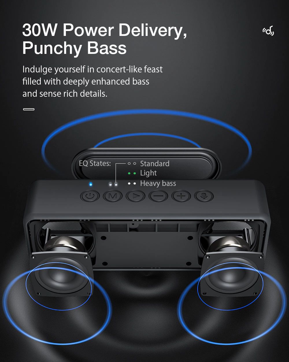 Blitzwolf Bw Wa4 30w Wireless Bluetooth Speaker (3)