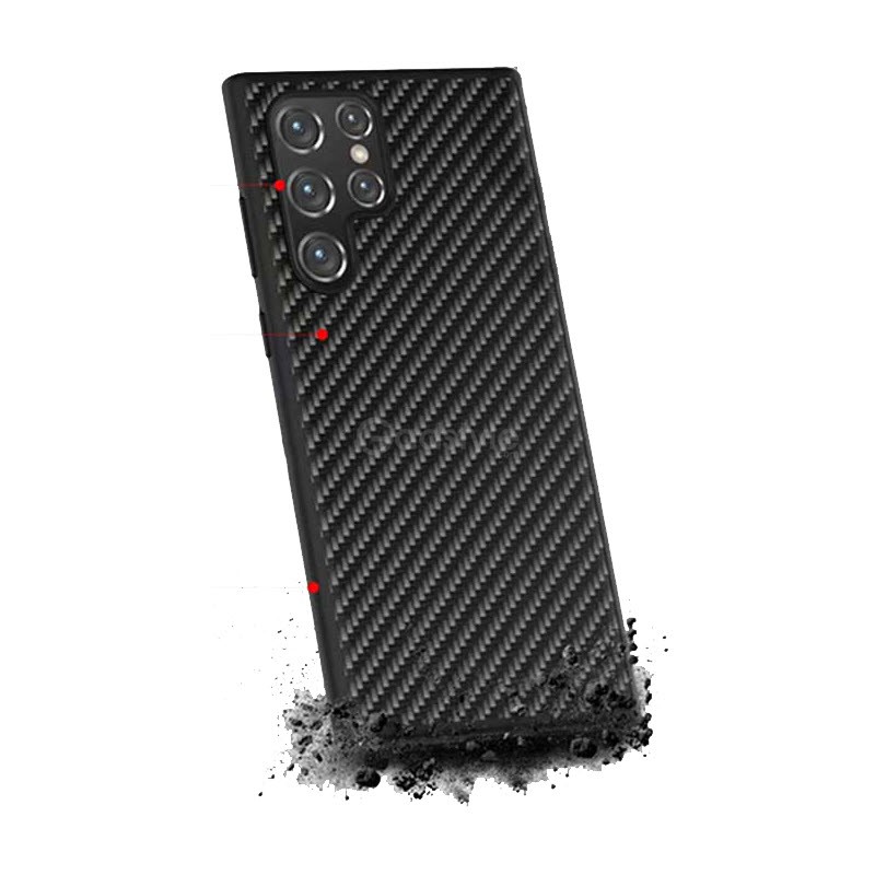 Raigor Inverse Carbon Fiber Texture Tpupc Hybrid Phone Case For Fo
