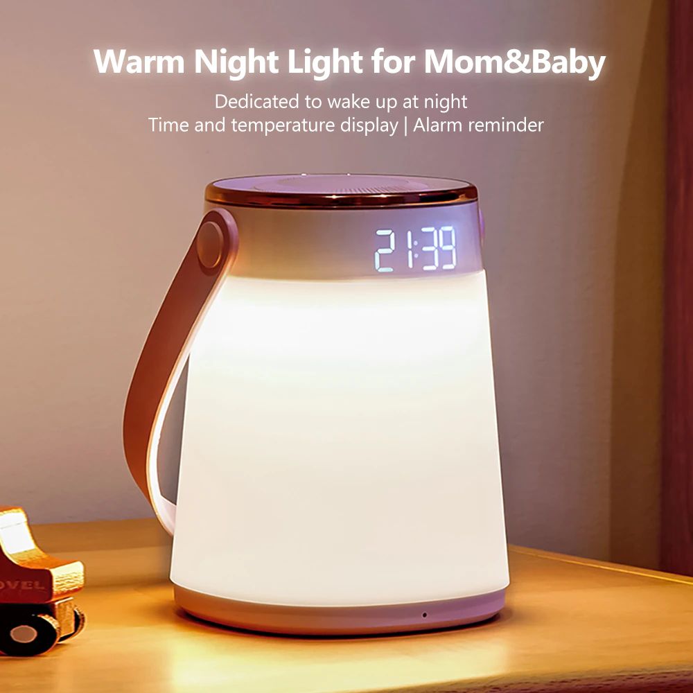 Xiaomi Mijia Midea Clock Timing Temperature Display Stepless Dimming Led Rechargeable Nig (1)