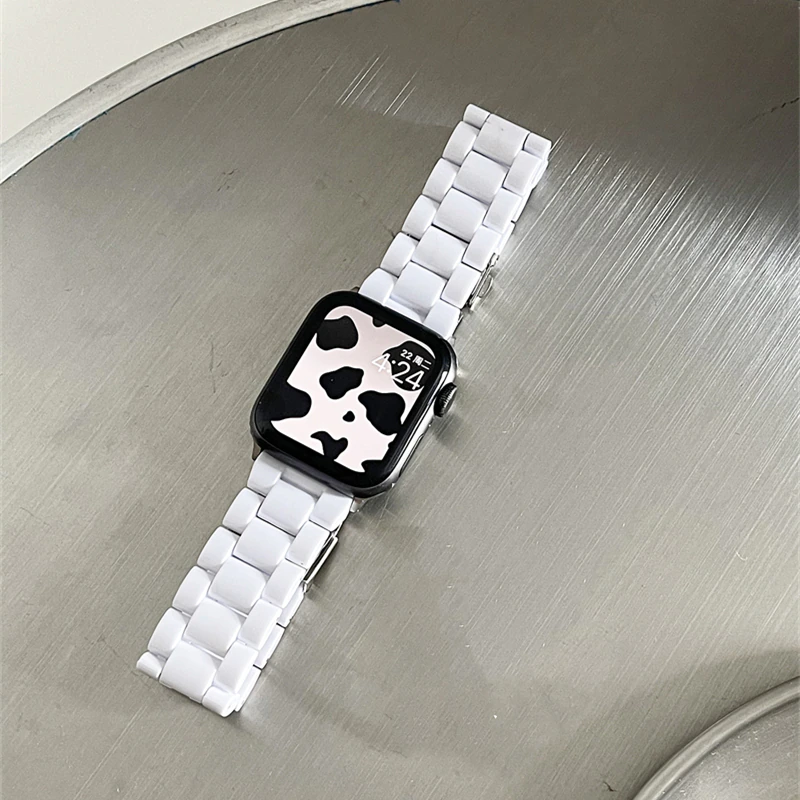 Candy Color Resin Strap For Apple Watch 44 45mm (12)