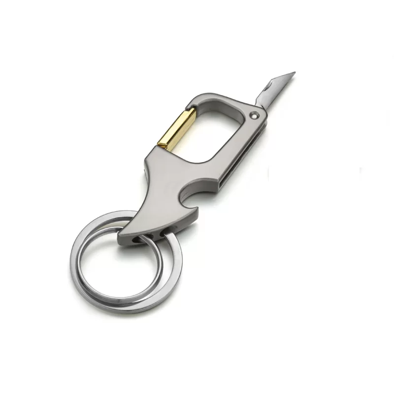 Mini Foldable Multi Functional Bottle Opener Knife Keychain Ring (2)