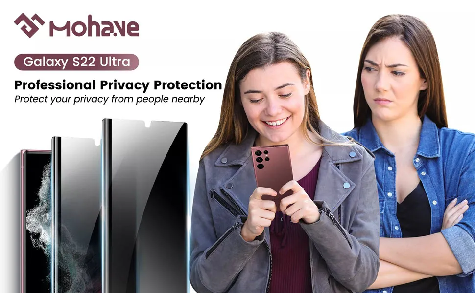 Mohave Privacy Screen Protector With Installation Kit For Samsung Galaxy S22 Ultra (4)