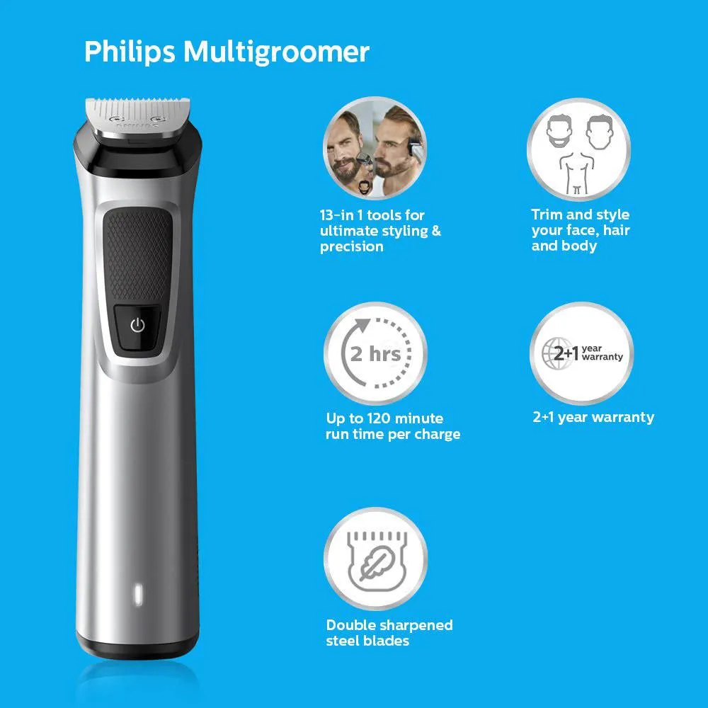 Philips Multigroom Series 7000 13 In 1 Face Hair And Body (7)