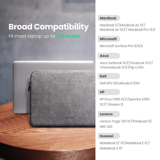 Ugreen Laptop Zipper Cover Sleeve Case For Macbook Air Macbook Pro 13 Inch 14 Inch (2)