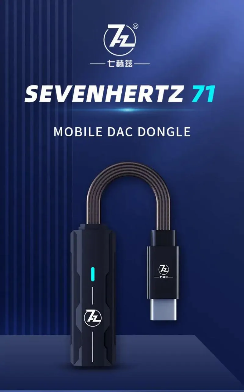 7hz Sevenhertz 71 Dongle Ak4377 Chip Portable Headphone Amplifier Dac (3)