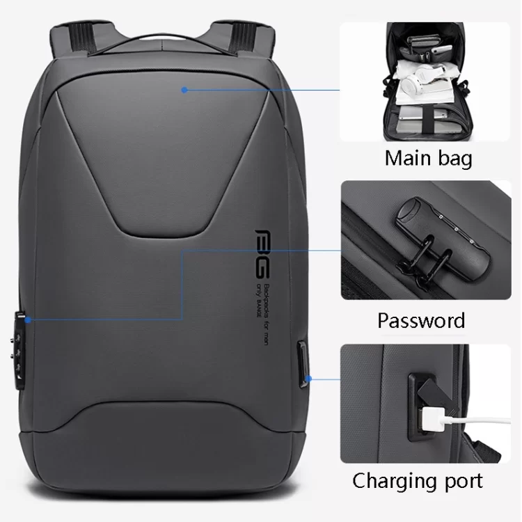 Bange Bg 22188 Premium Anti Theft Backpack With Usb Port (2)
