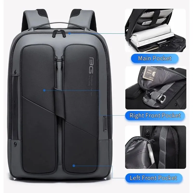 Bange Bg 7238 Waterproof Fashion Slim Laptop Backpack (3)