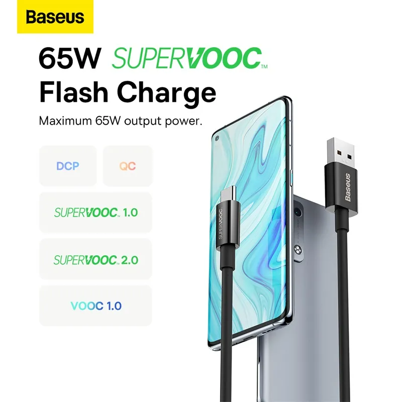 Baseus Cable Supervooc 65w Superior Series Fast Charging Data Cable Usb To Type C 2m (1)