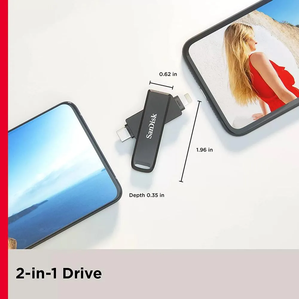 Sandisk Ixpand Flash Drive Luxe Type C Flash Drive 128gb 256 Gb (5)