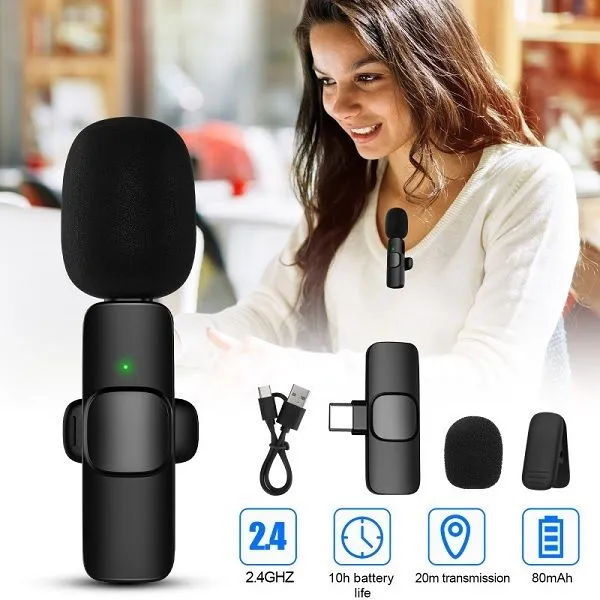 K9 Type C Wireless Microphone For Live Stream (2)