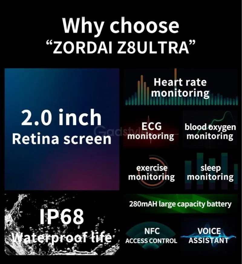 Zordai Z8 Ultra Smart Watch (5)