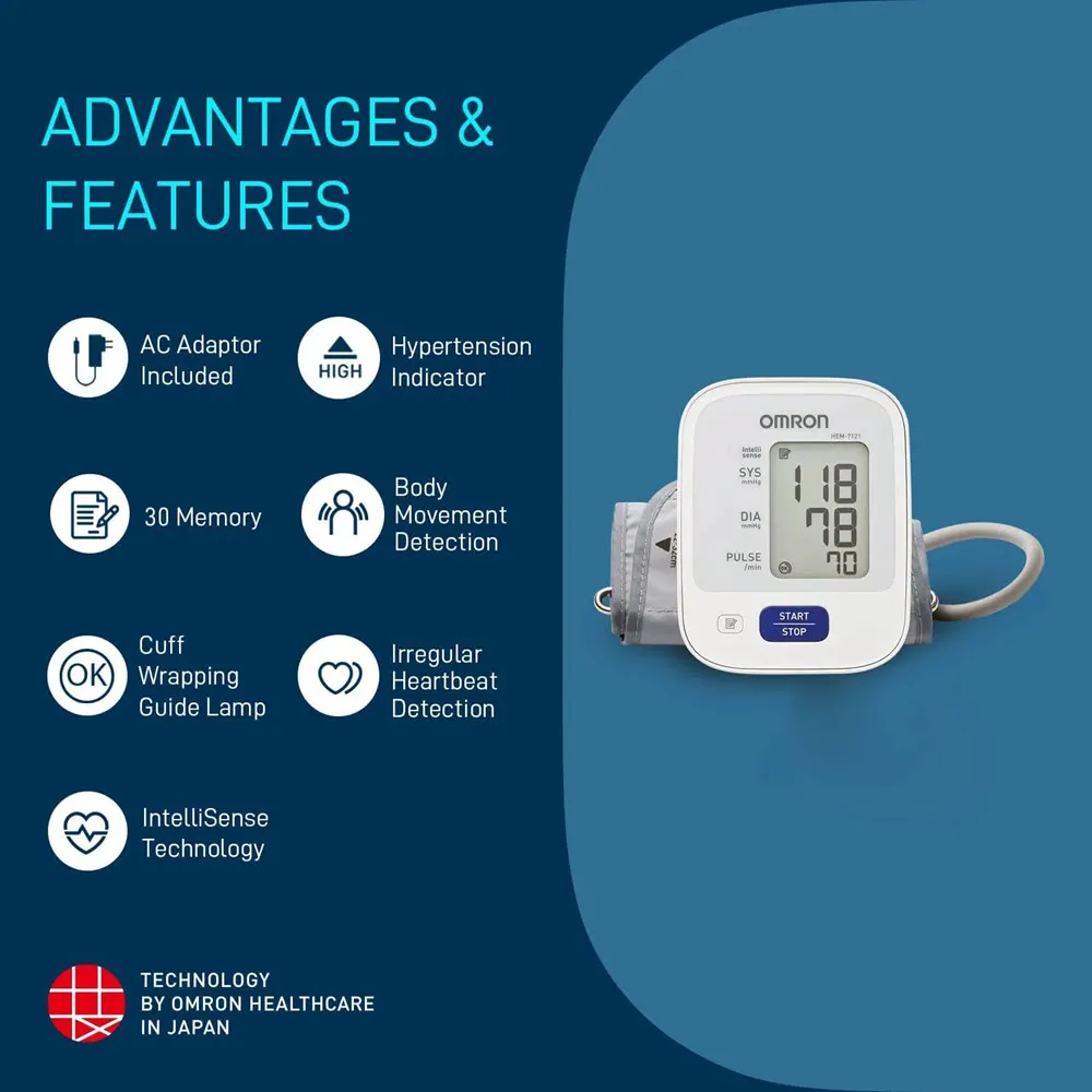 Omron Hem 7121 Blood Pressure Monitor
