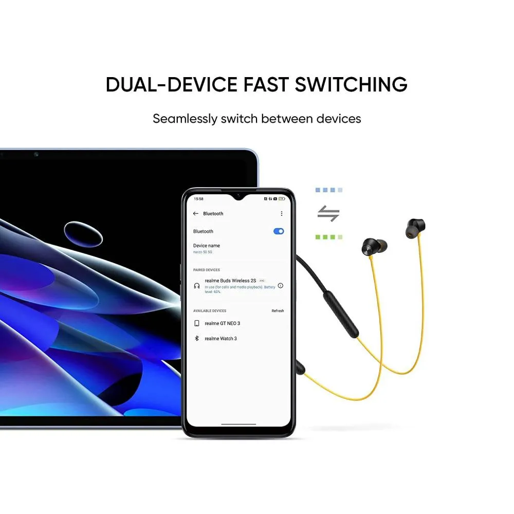 Realme Buds Wireless 2s Dual Device Switching Earphones (1)