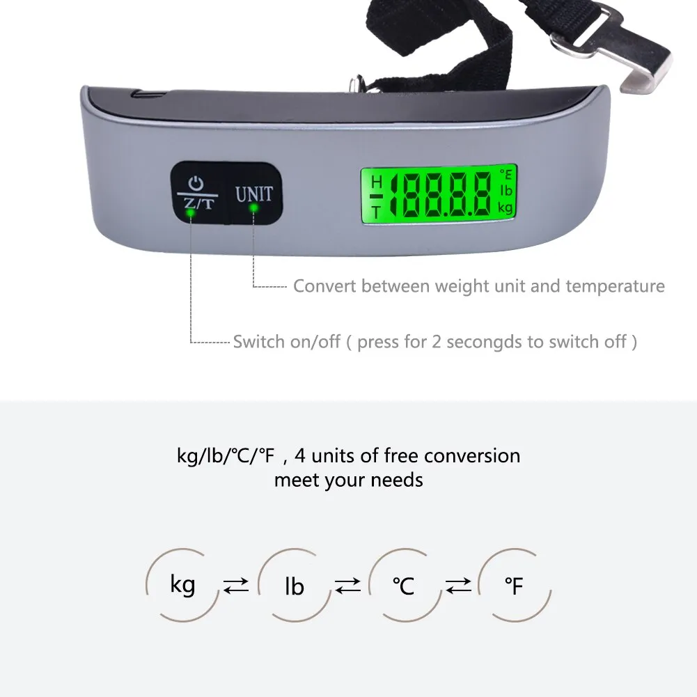 Digital Luggage Scale 50kg 10g Lcd Electronic Scale (3)