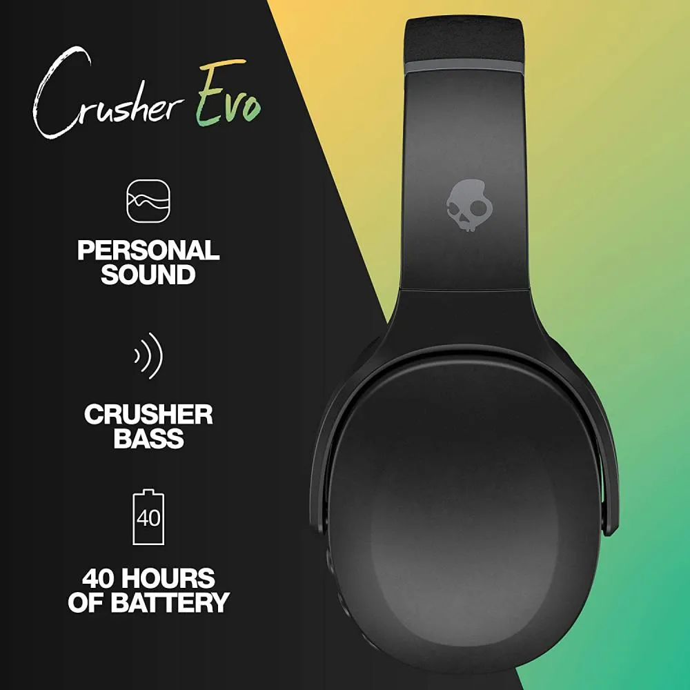 Skullcandy Crusher Evo Wireless Over Ear Bluetooth Headphones (2)
