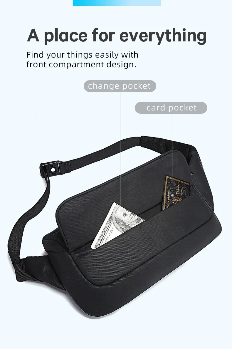 Bange Bg 77202 Sling Chest Bag Waterproof Portable Storage Messenger Bag (3)