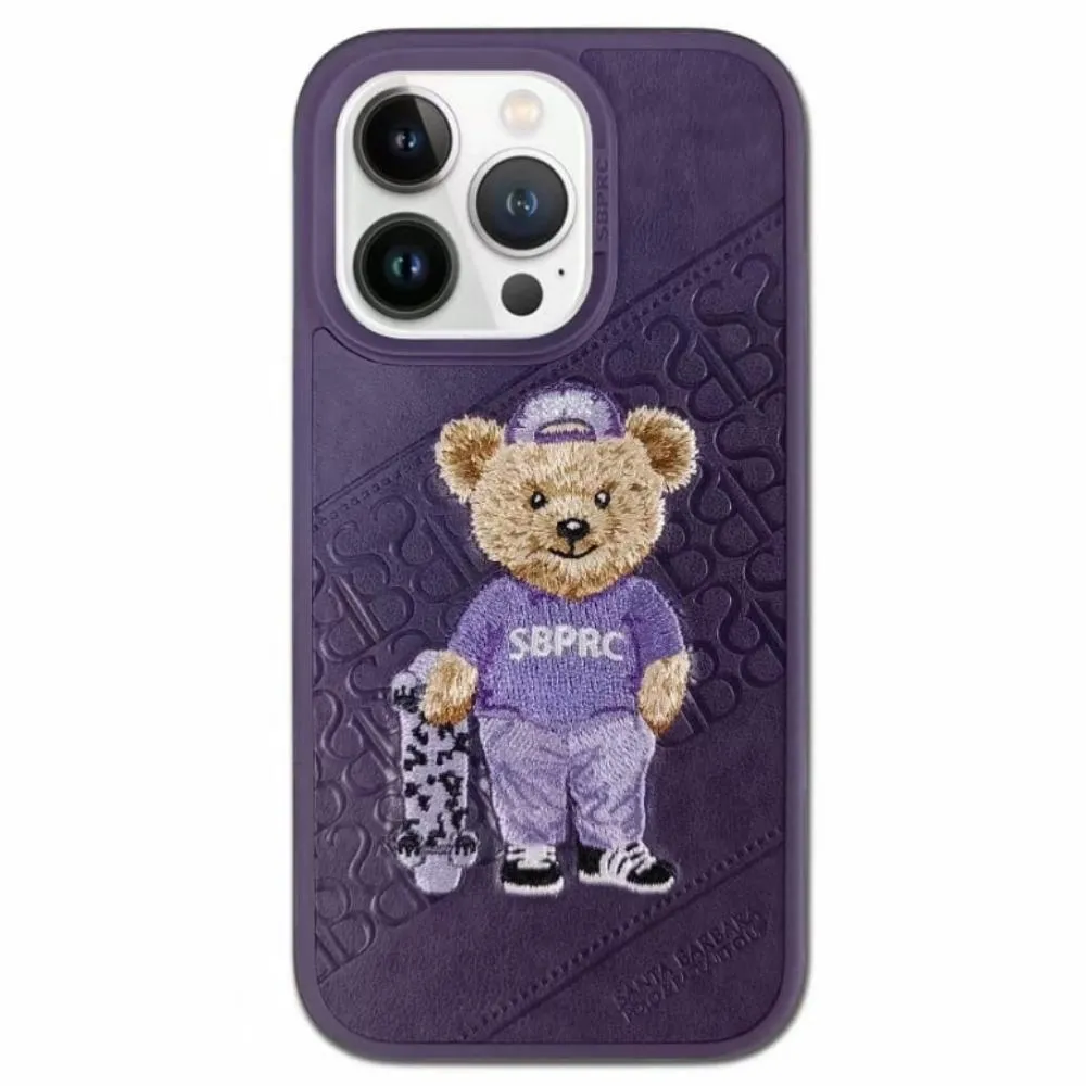 Santa Barbara Crete Series Genuine Leather Case For Iphone 14 Pro Max –purple Result