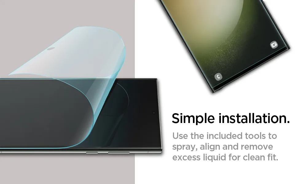 Spigen Neoflex Screen Protector Designed For Samsung S23 Ultra 2 Pack (1)