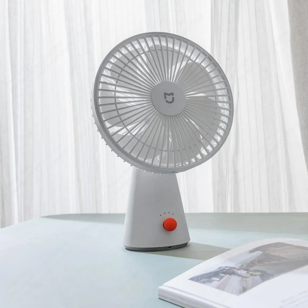 Xiaomi Mijia Desktop Fan Dc Hand Held Fans Natural Wind Rechargeable Battery Small Fan (1)