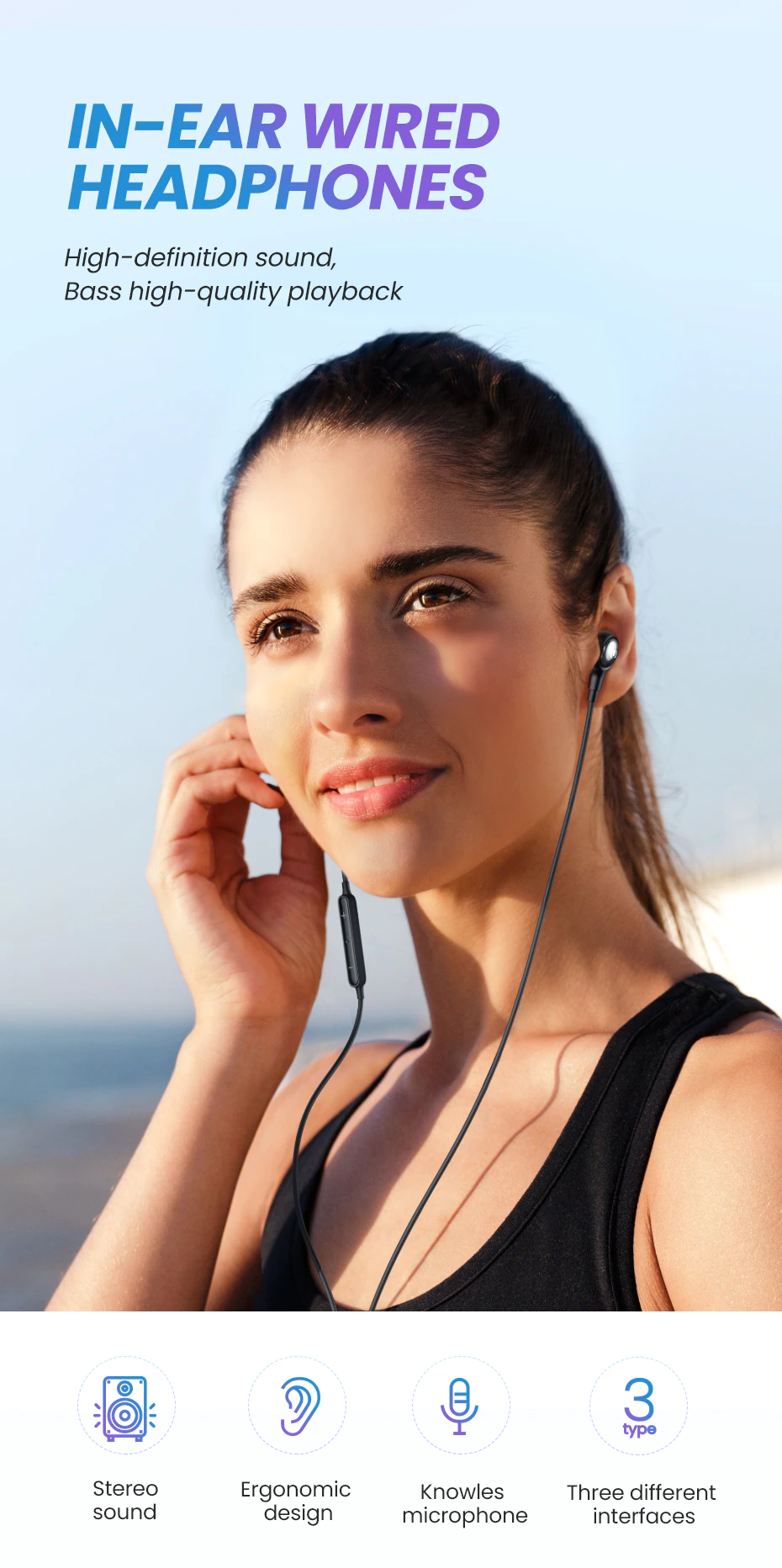 Ugreen Ep103 3 5mm Plug In Ear Earphones (1)