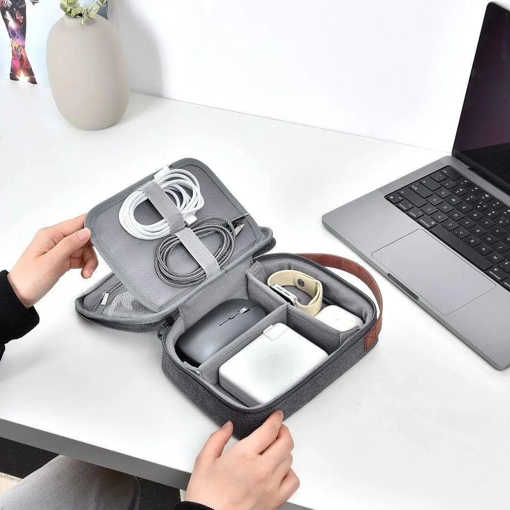 Wiwu Minimalist Travel Pouch For Electronics Macbook Accessorie Organizer Bag (1)