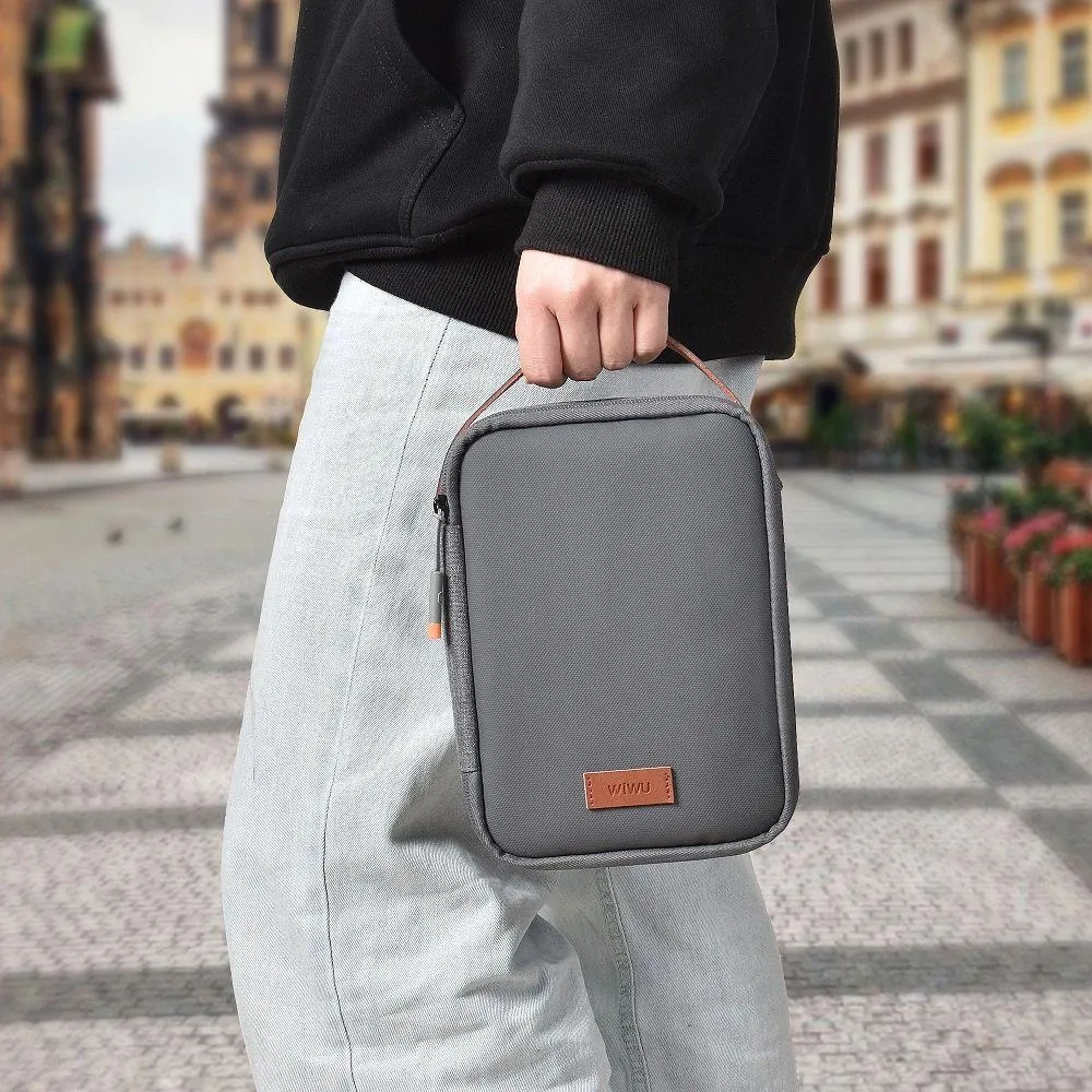 Wiwu Minimalist Travel Pouch For Electronics Macbook Accessorie Organizer Bag (2)