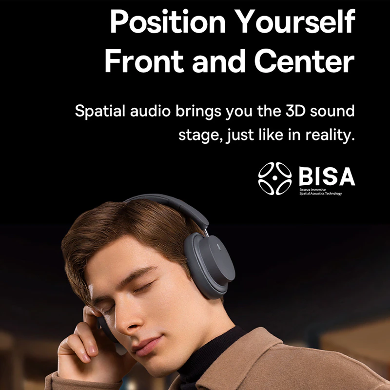 Baseus Bowie D05 Bluetooth Foldable Wireless Hifi Stereo Music Headphone (2)