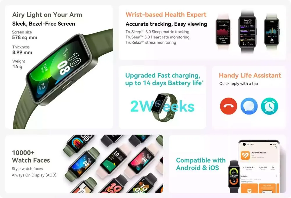 Huawei Band 8 Amoled Screen Smart Watch (1)