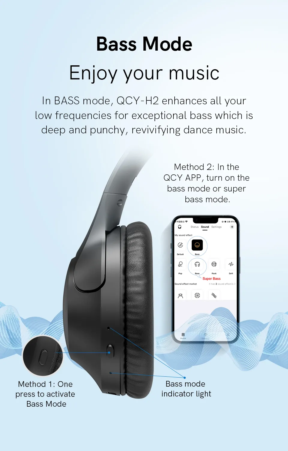 Qcy H2 Wireless Bluetooth 5 3 Headphone (8)