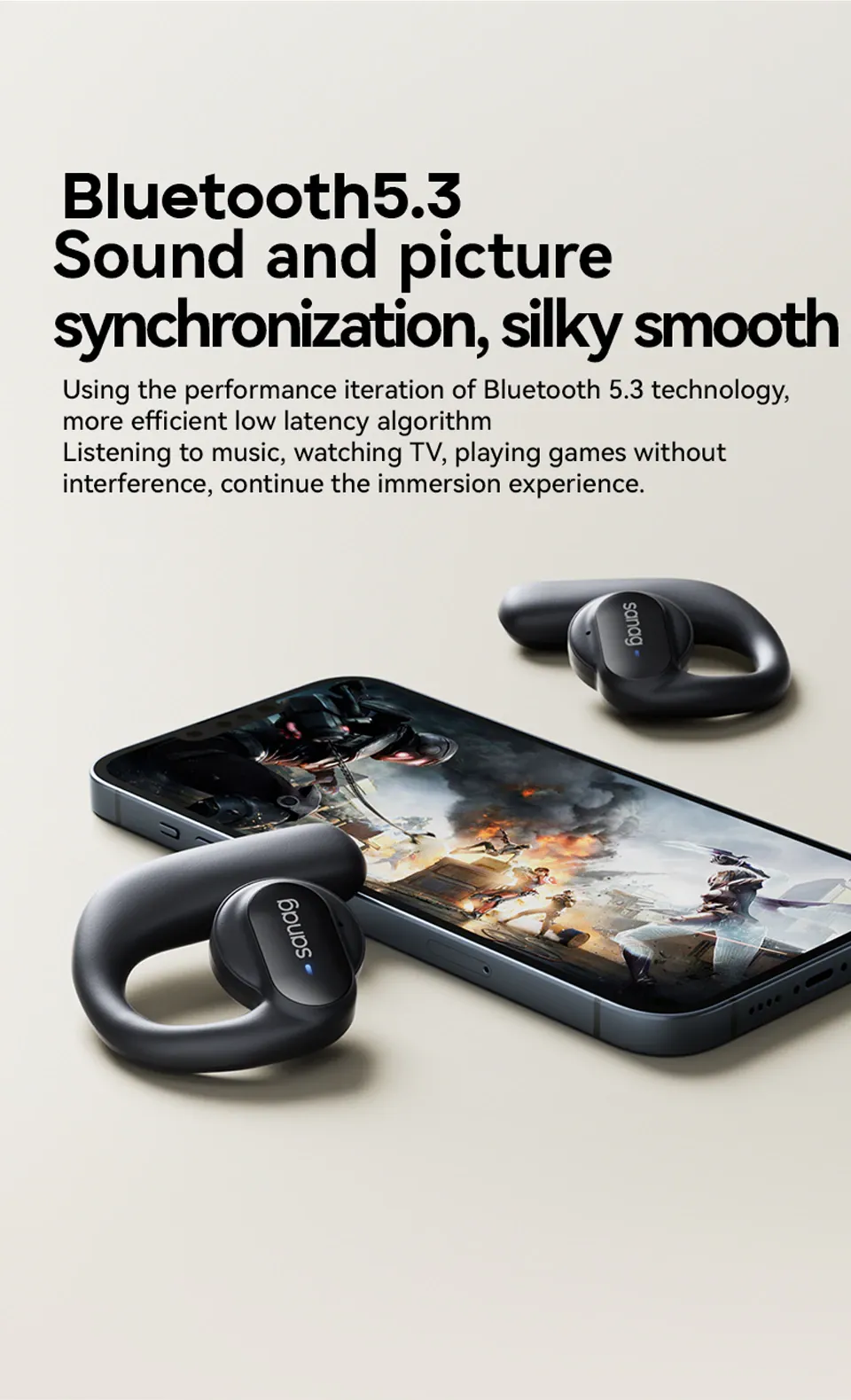 Sanag Z30s Pro Open Ear Air Conduction True Wireless Earbuds (8)