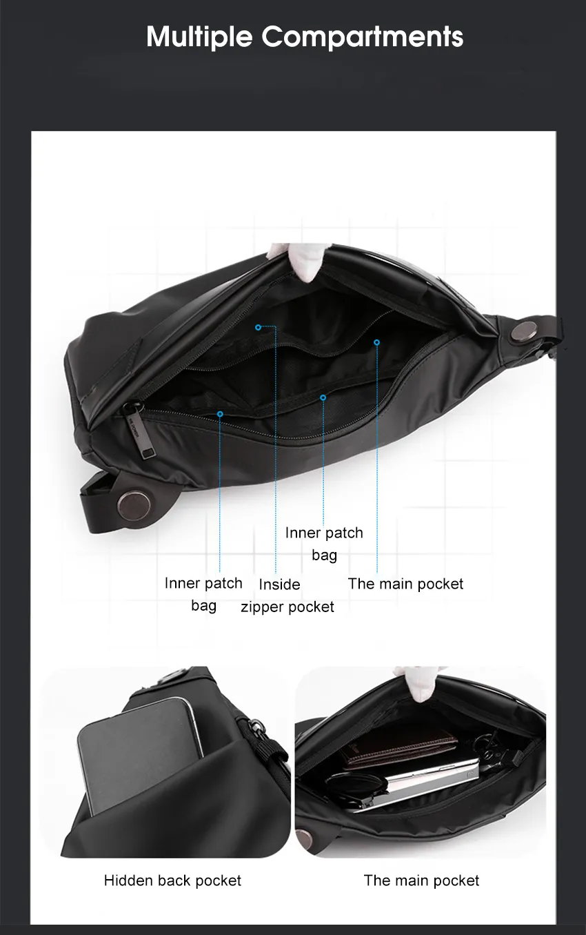 Multi Function Crossbody Messenger Large Capacity Shoulder Chest Bag (6)