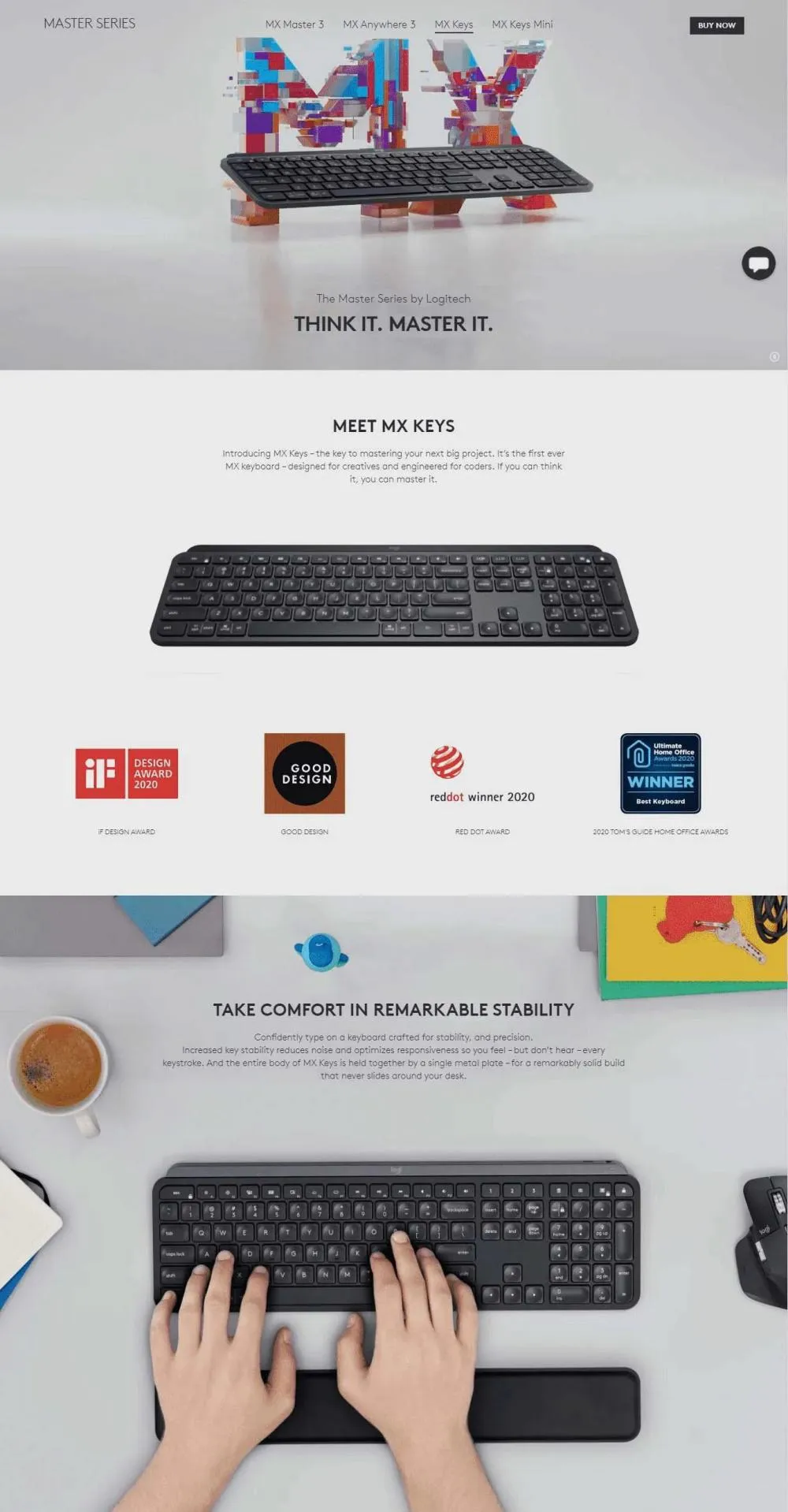 Logitech Mx Keys Advanced Wireless Illuminated Keyboard (2)
