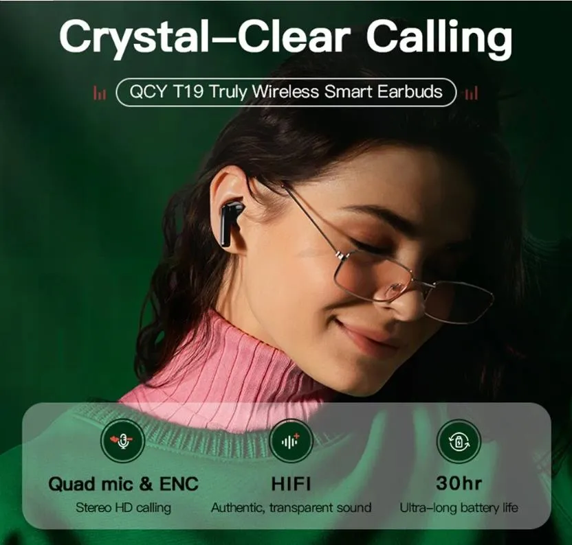 Qcy T19 Tws True Wireless Earbuds (2)