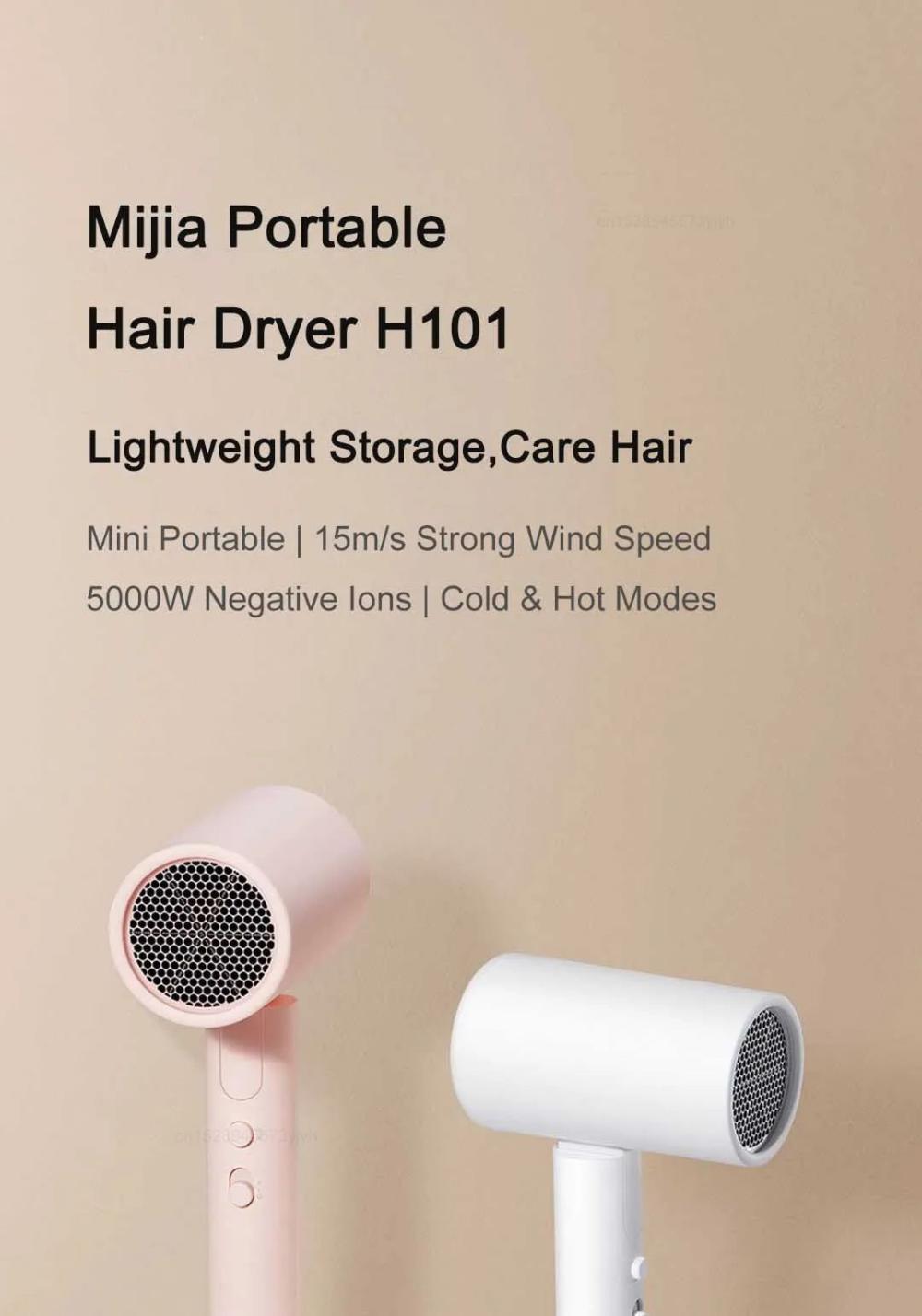 Xiaomi Mijia H101 Compact Hair Dryer 1600w (2)