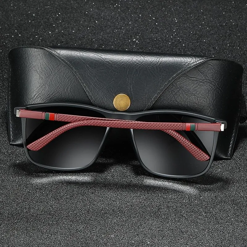 Uv400 Polarized Sunglasses Luxury Square Vintage For Men (1)