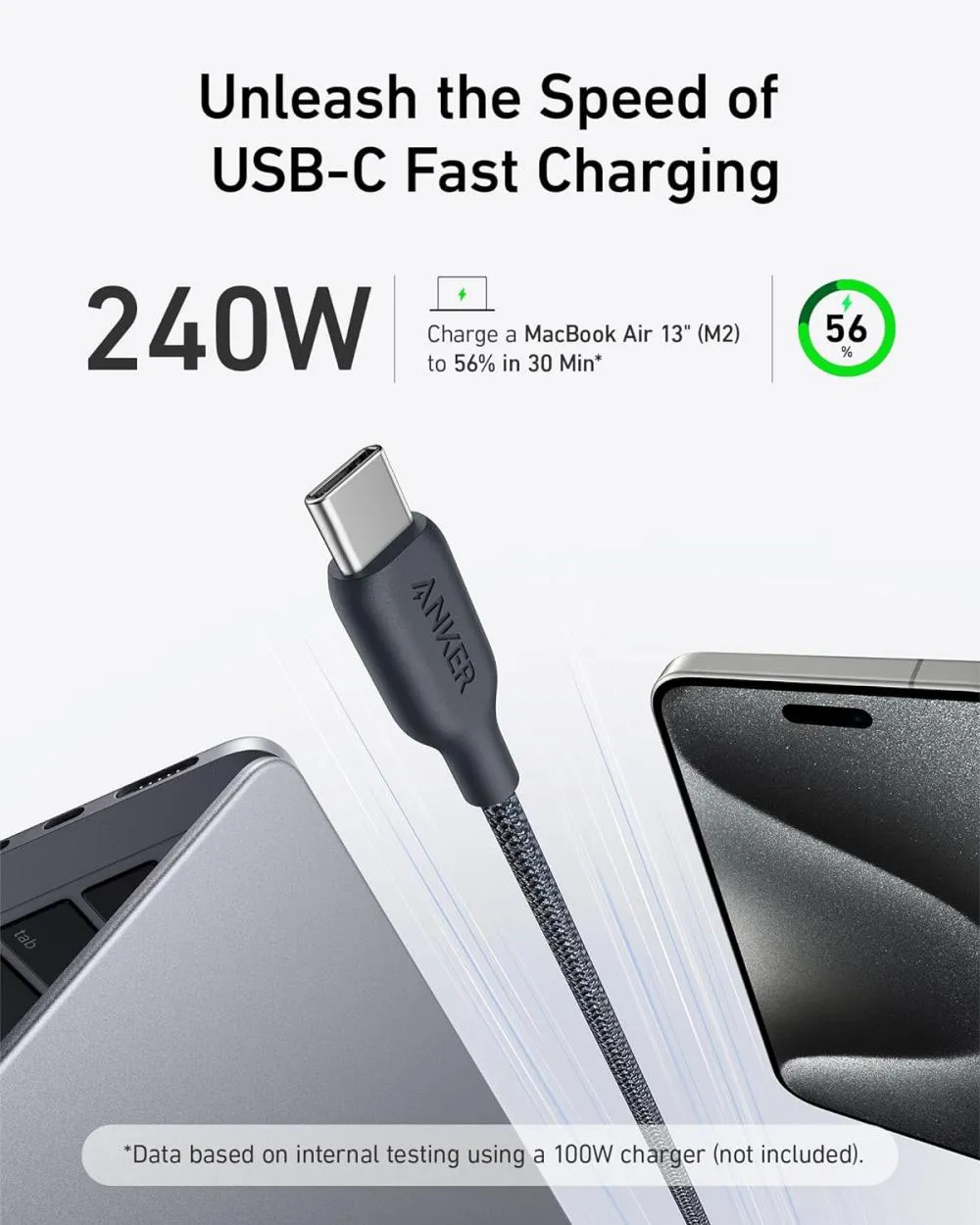 Anker 544 240w Usb C To Usb C Bio Based Cable 6ft (2)