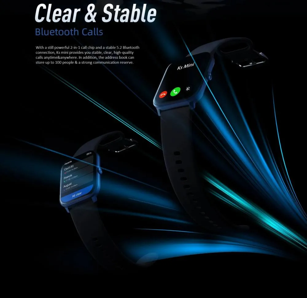 Kieslect Ks Mini Amoled Display Calling Smart Watch (6)