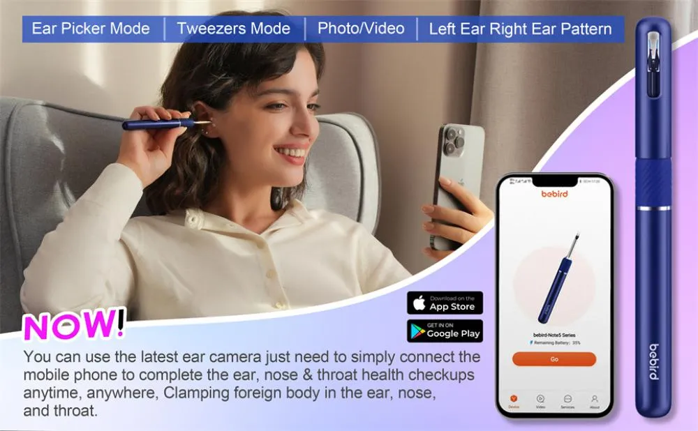 Bebird Note5 Pro Ear Wax Removal Tool Camera Ear Cleaner With Light (6)