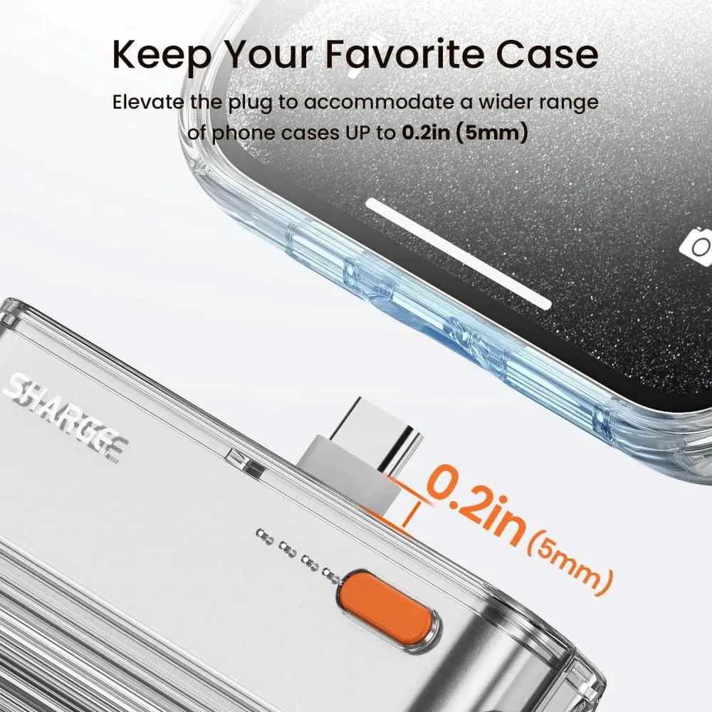 Sharge Flow Mini 5000mah 12w Power Bank With Lighting And Type C Connector And Built In (5)