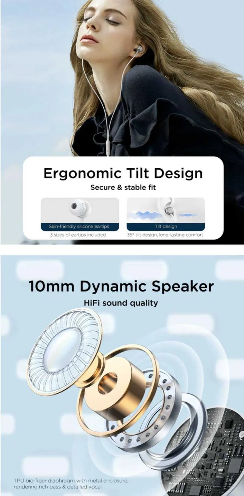 Joyroom Jr Ec06 Type C Metal In Ear Wired Earphone (3)