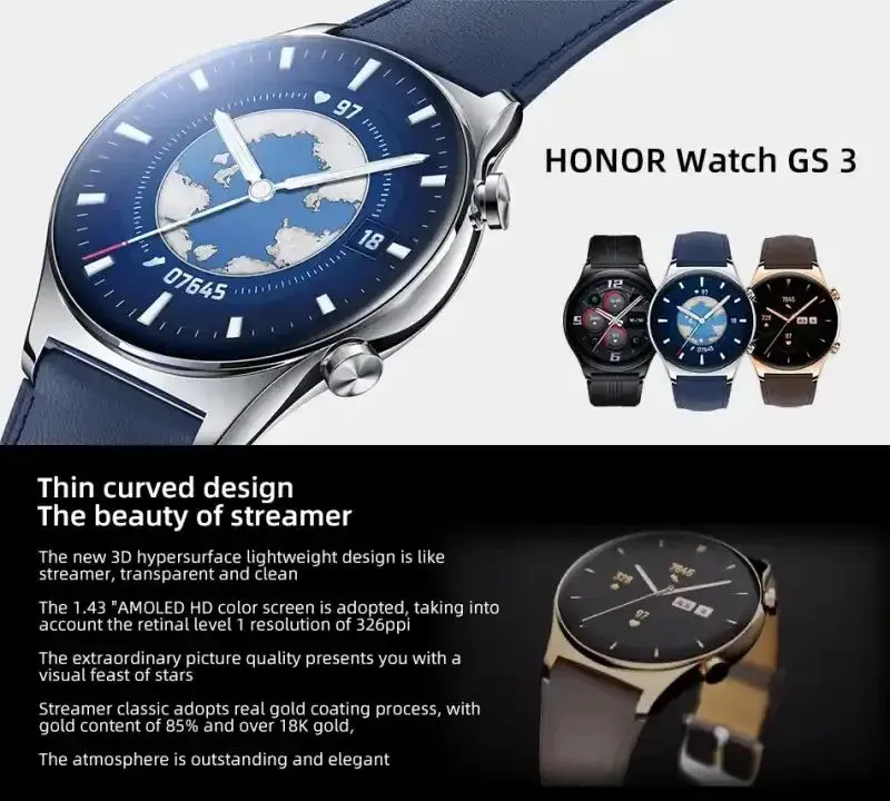 Honor Watch Gs3 1 43″ Amoled Bluetooth Calling Smart Watch (3)