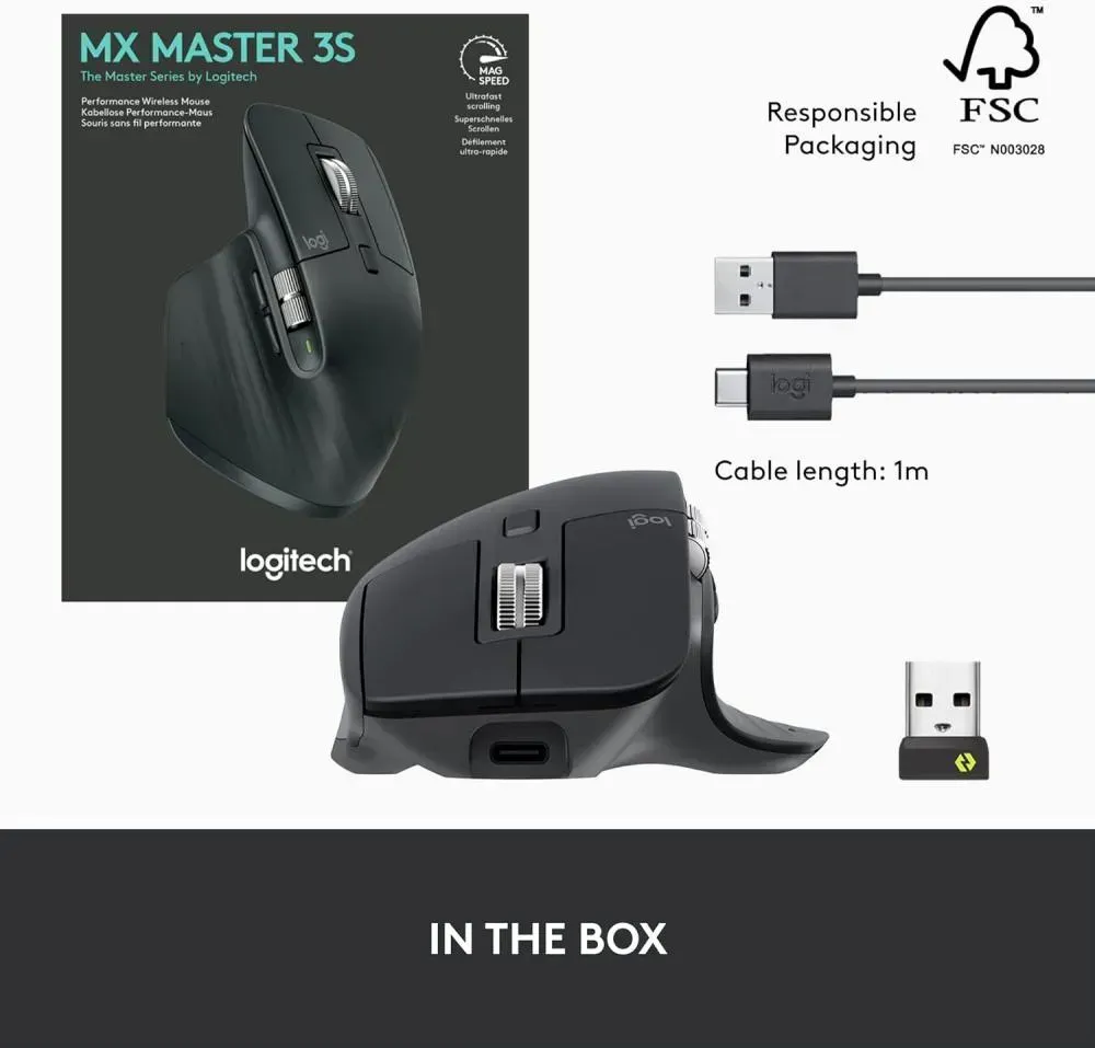 Logitech Mx Master 3s Advanced Wireless Performance Mouse (1)