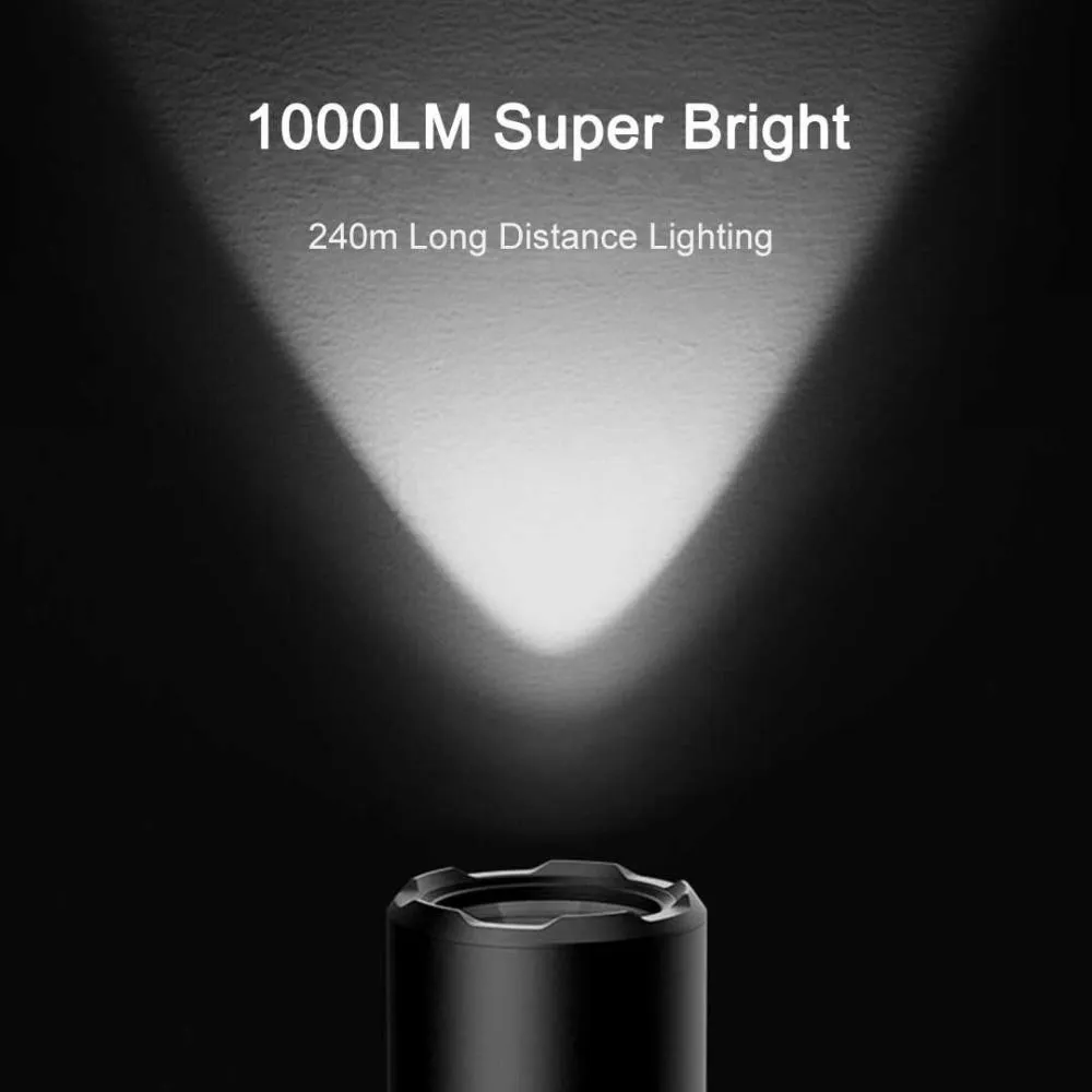 Xiaomi Mijia Multifunctional 1000lm Led Flashlight Torch With Ip ( (3)