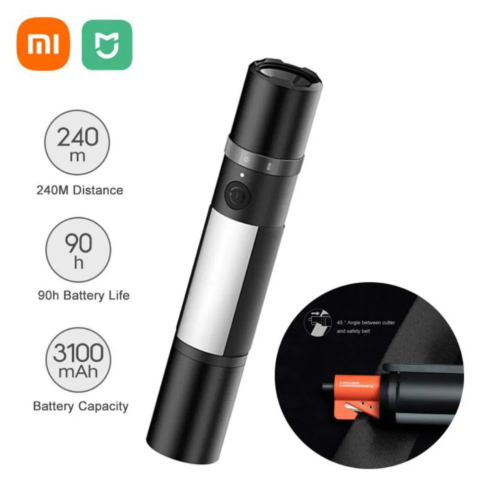 Xiaomi Mijia Multifunctional 1000lm Led Flashlight Torch With Ip ( (4)